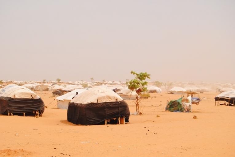 Le camp de Mbera en Mauritanie qui accueille quelques 55 000 réfugiés maliens.