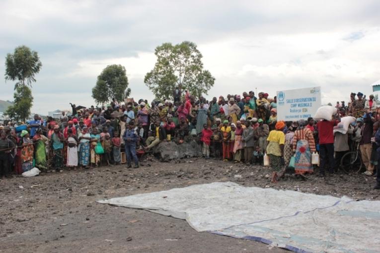 Distribution alimentaire dans le camp de mugunga III