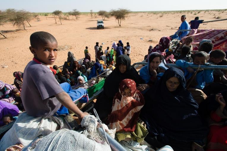 Réfugiés maliens à Mbera Mauritanie mars 2013
