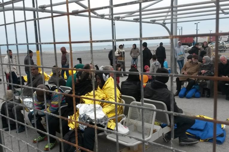 Arrivée de migrants à Kos Grèce. Avril 2015