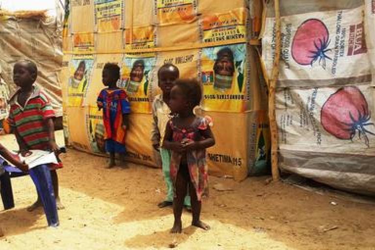 National Youth Service Scheme Camp (NYSC) ; un camp regroupant plus de 6 000 déplacés (avril 2015) à Maiduguri