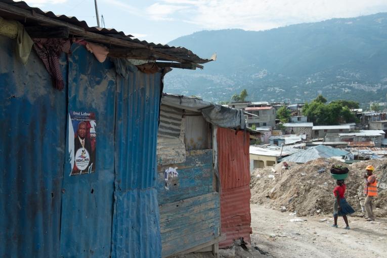 Une rue de Port au Prince.