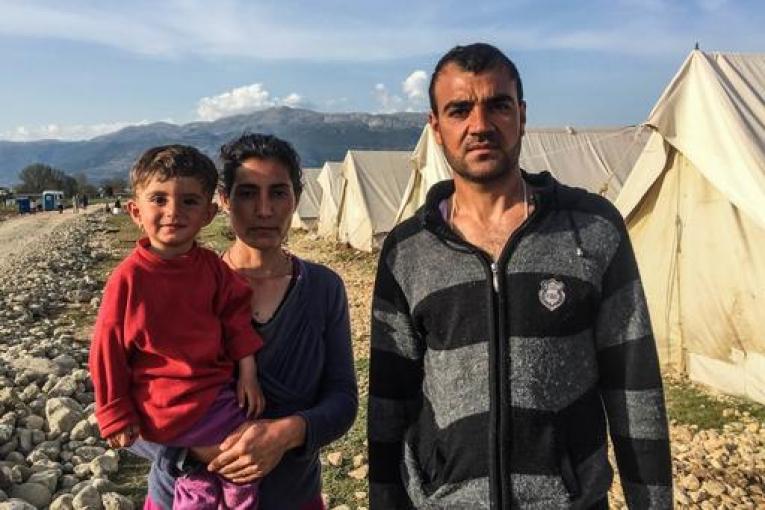 Khaled et sa famille vivent dans le camp de Katsikas depuis mars 2016.