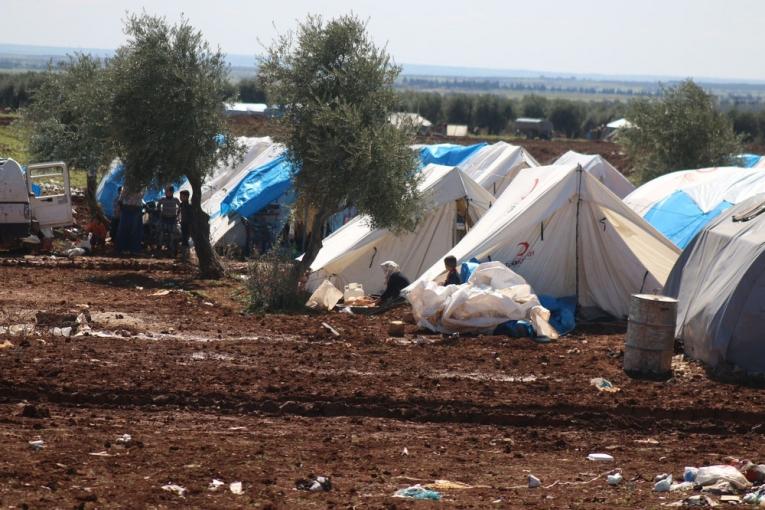 Un camp de déplacés syriens dans le district d'Azaz. 17 mars 2016 Mahmoud Abdel rahman