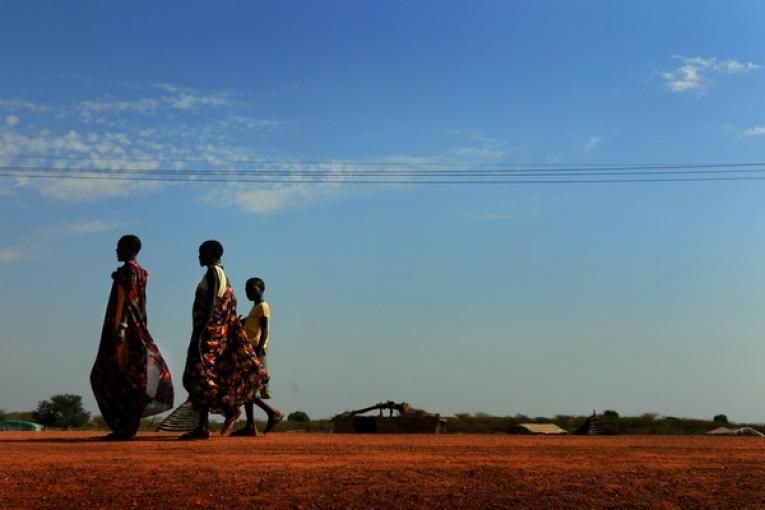 Le long d'une route près d'Abyei au Sud Soudan Novembre 2010