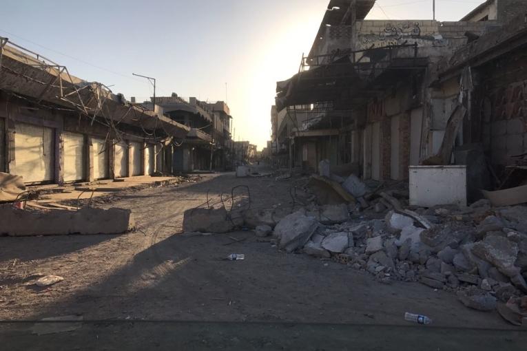 Rues de Mossoul Ouest détruites octobre 2017