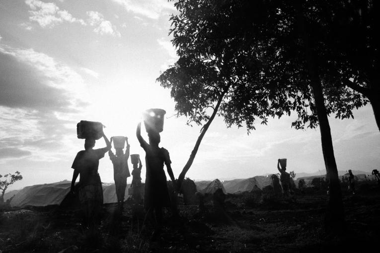 Populations fuyant les combats dans le Nord Kivu. Marcus Bleasdale