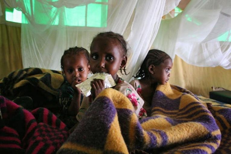 Ethiopie juillet 2008. MSF a lancé des programmes nutritionnels dans plusieurs districts de la région Oromo après que des évaluations aient révélé des taux alarmants de malnutrition chez les enfants.