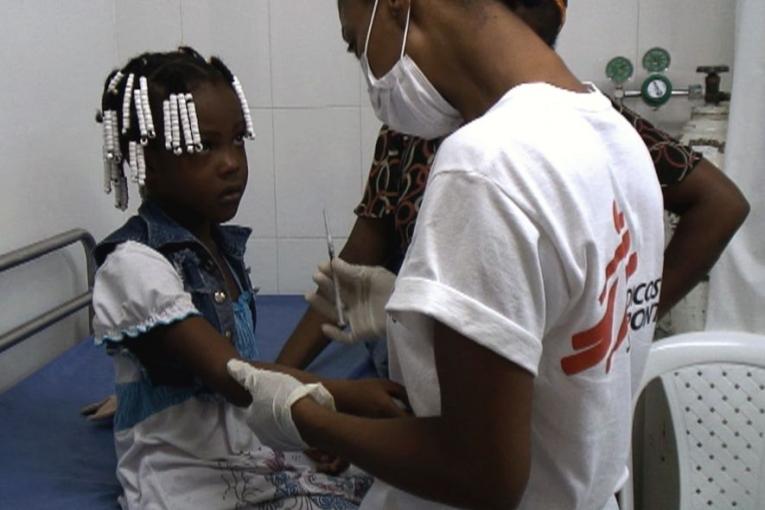 Acte médical au centre de santé de Buenaventura