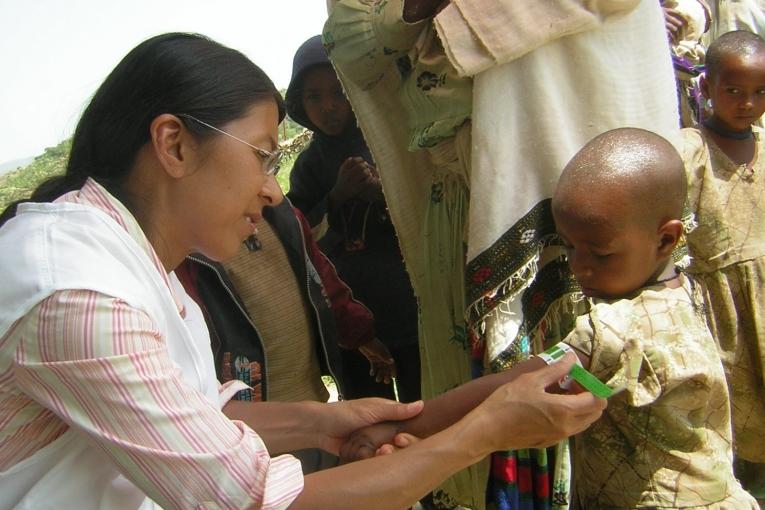 Dr Joanne Liu lors d'une mission avec MSF en Ethiopie.