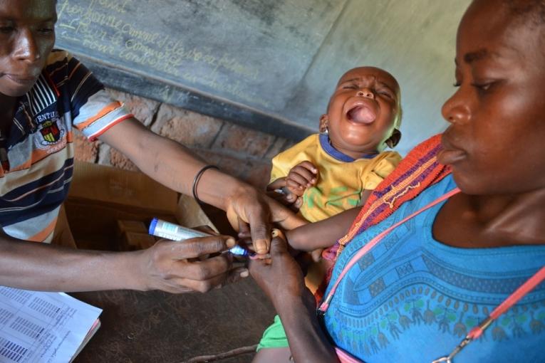 Campagne de vaccination de MSF à Bangassou en République centrafricaine en octobre dernier.