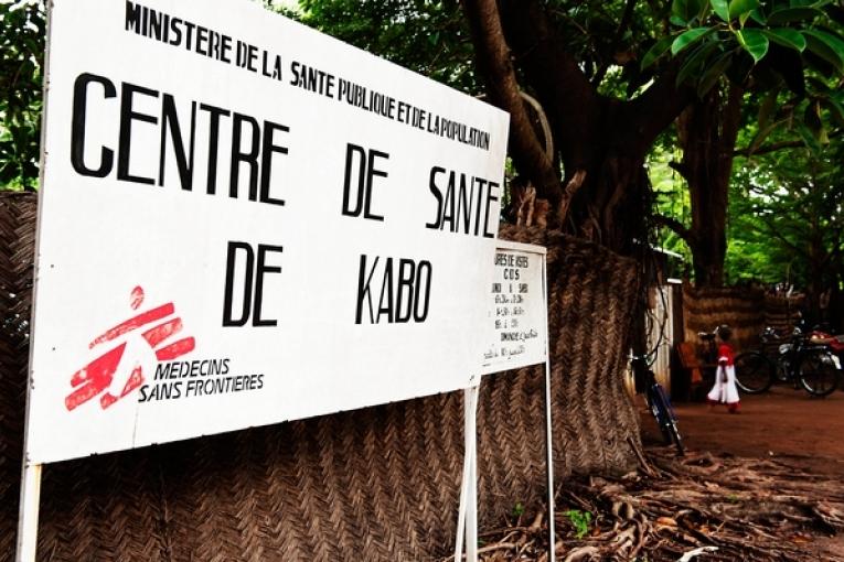 Le centre de santé MSF de Kabo en RCA ici en décembre 2011.
