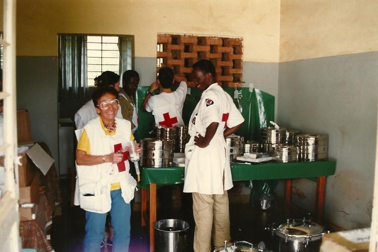 Rwanda  Kigali avril 1994  Madeleine Boyer infirmière anesthésiste