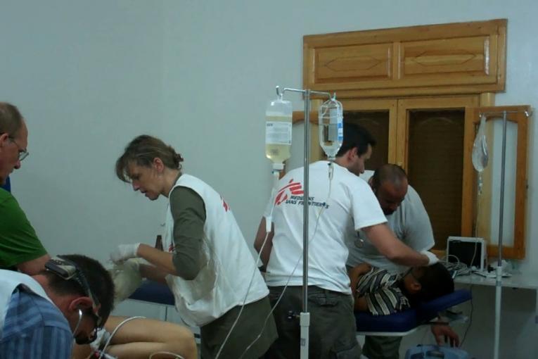 A la mi août MSF a accueilli plus de 300 patients et pratiqué 150 interventions chirurgicales en Syrie. Copyright: MSF