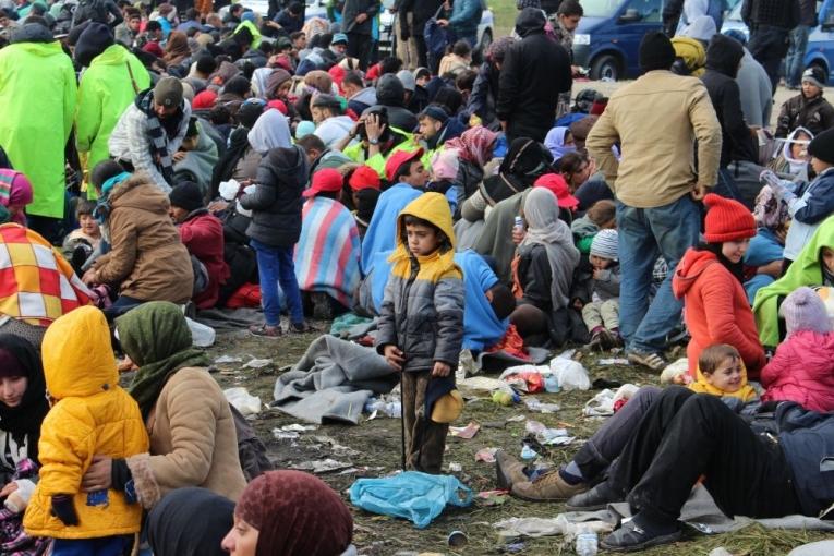 Des milliers de personnes entrent en Slovénie chaque jour par différents endroits le long de la frontière avec la Croatie.