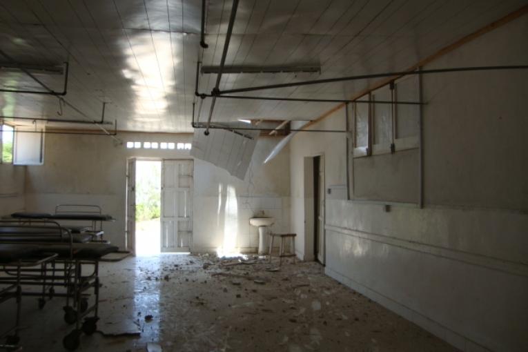 L'hôpital de Daynile en Somalie après les combats qui se sont déroulés le 30 mars 2012.