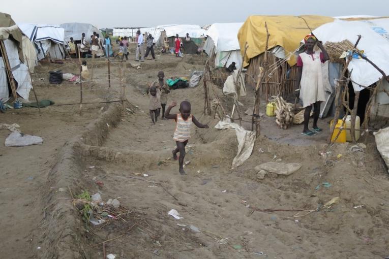 Le camp de Bentiu au 29 septembre 2014.