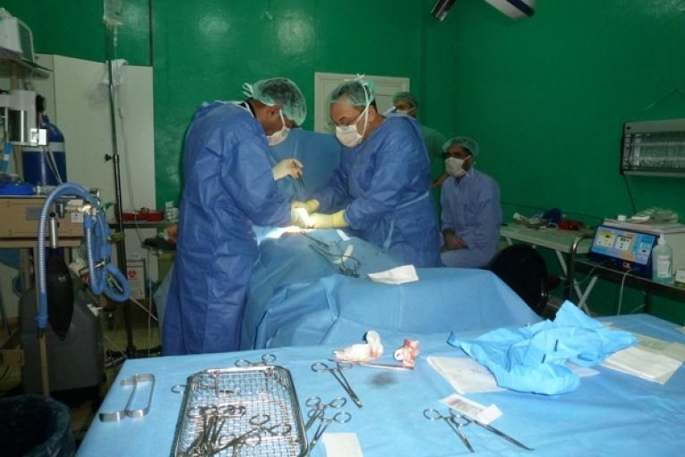Prise en charge de patients après le bombardement d'Azaz janvier 2013 MSF