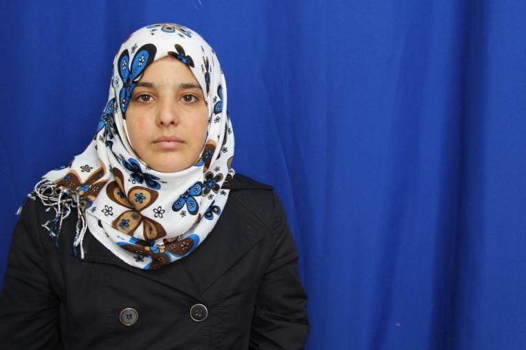 Iman jeune patiente de Gaza.