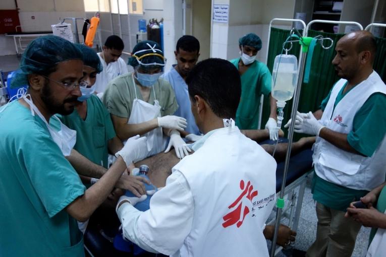 Urgence dans l'hôpital d'Aden.