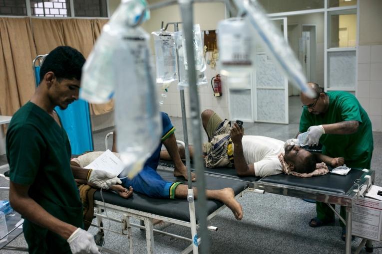 L'hôpital MSF d'Aden où Tatiana a travaillé photographié en juillet 2015.