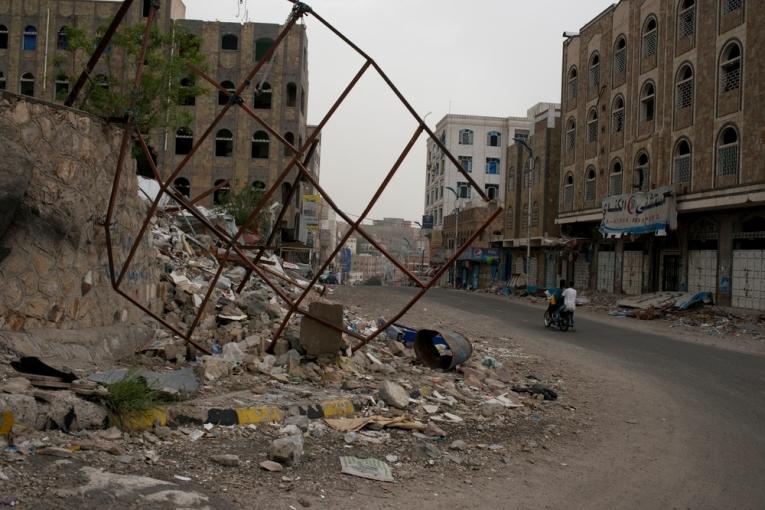 Taiz au Yémen en 2015.
