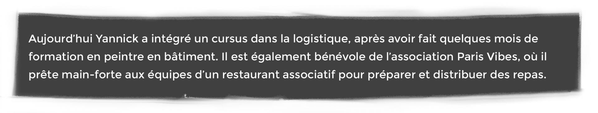 Texte Yannick aujourd'hui