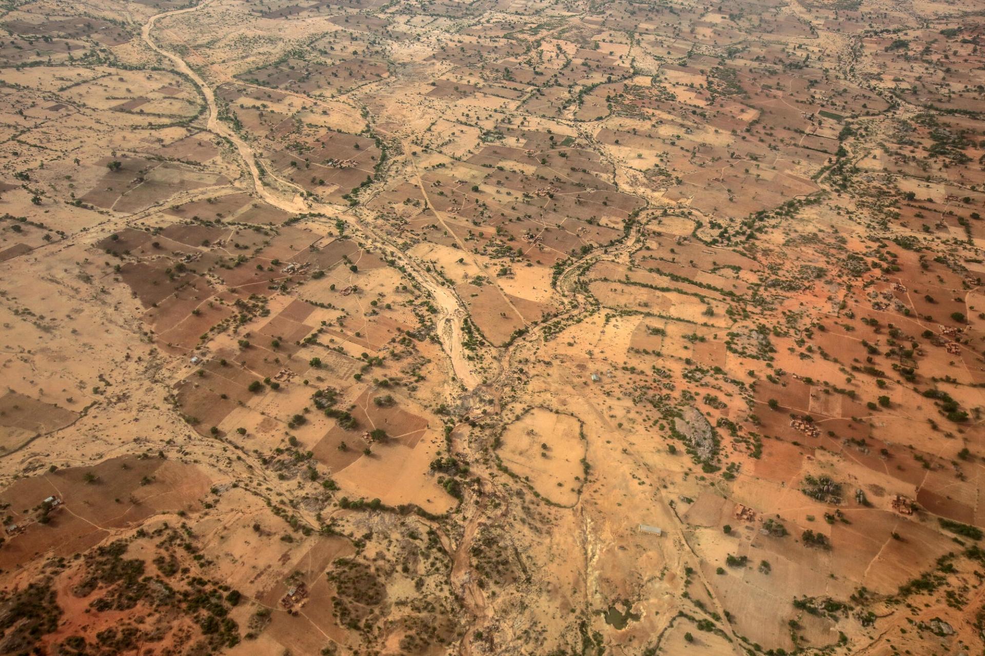 Vue aérienne de l’État de Katsina. Nigeria, juin 2022.