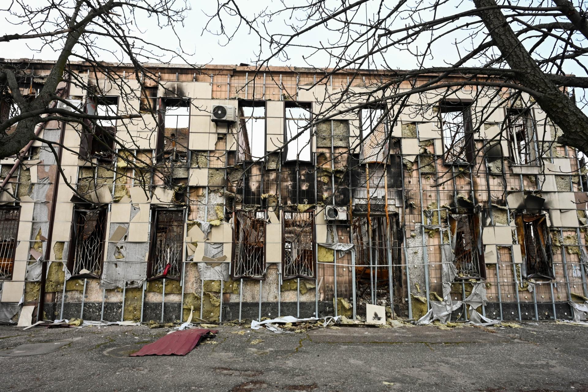 Centre de santé de Drobysheve, région de Donetsk. Ukraine. Janvier 2023.