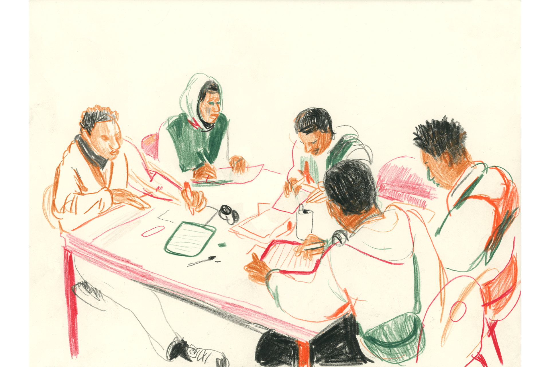 Portraits d'adolescents du GR1.