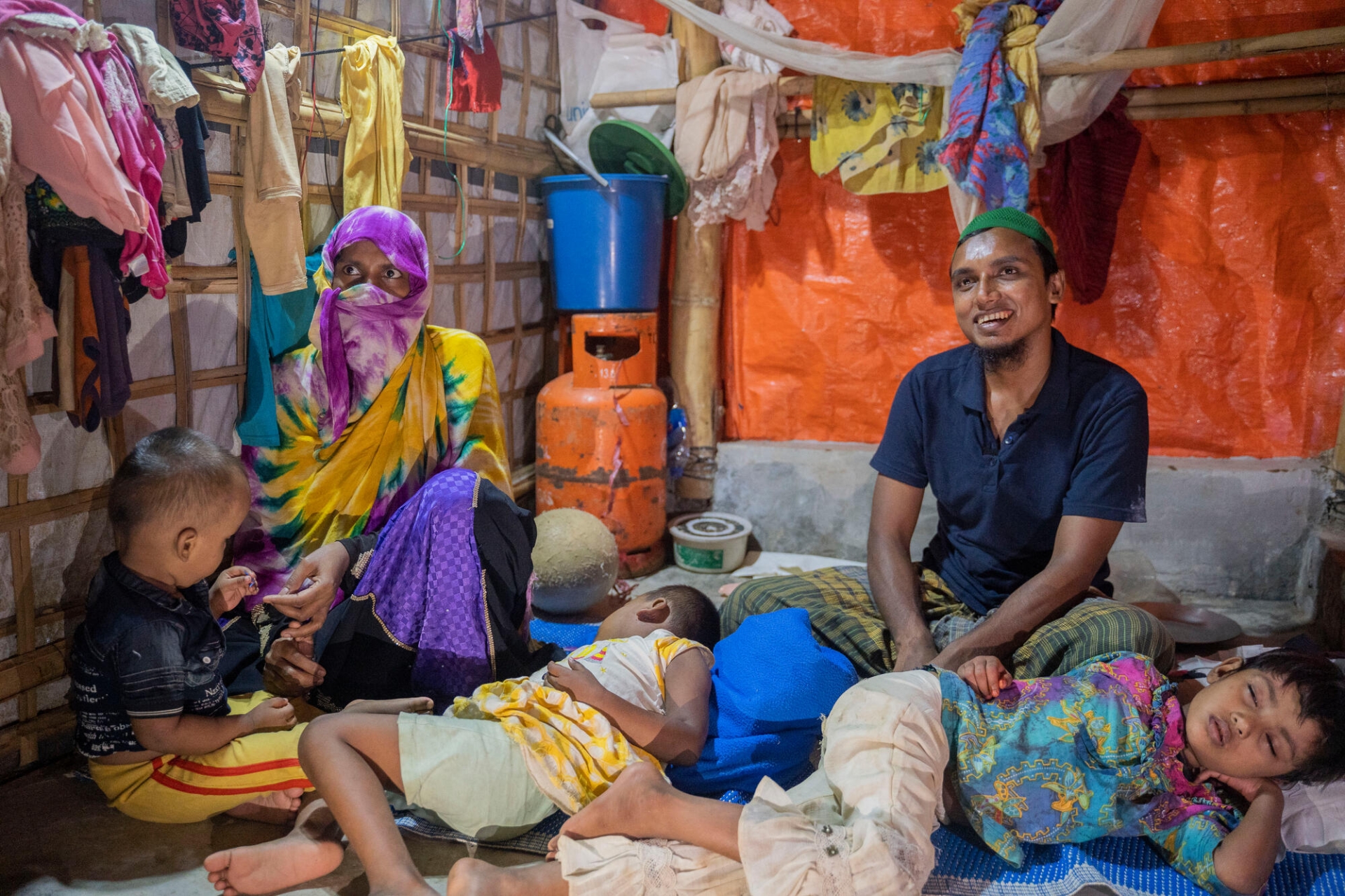 Nabi Ullah, réfugié rohingya âgé de 25 ans, vit à Cox's Bazar depuis 2017 et s'inquiète de l'avenir de ses enfants