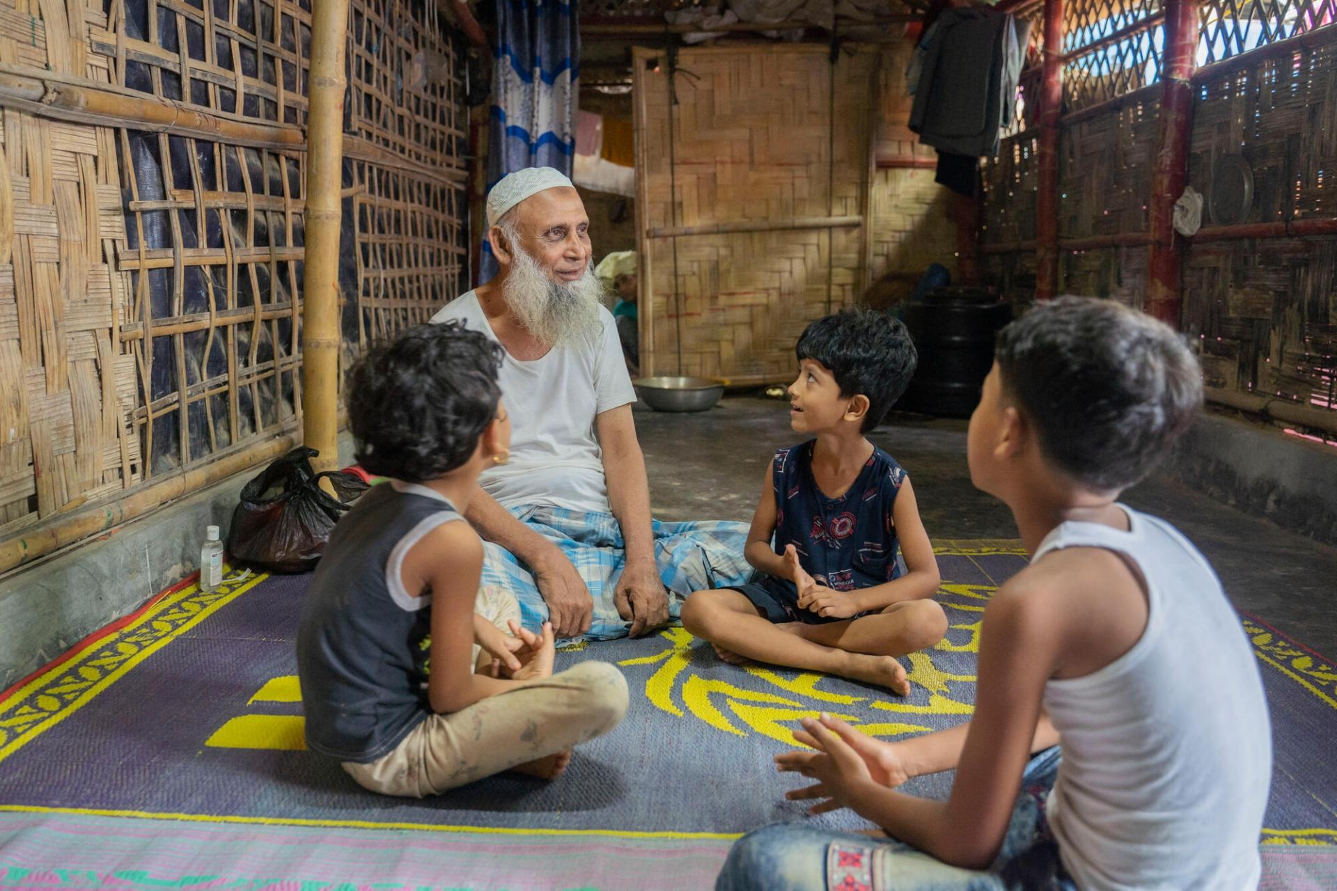 Mohamed Hussein a fui le Myanmar en 2017, il vit désormais à Cox's Bazar