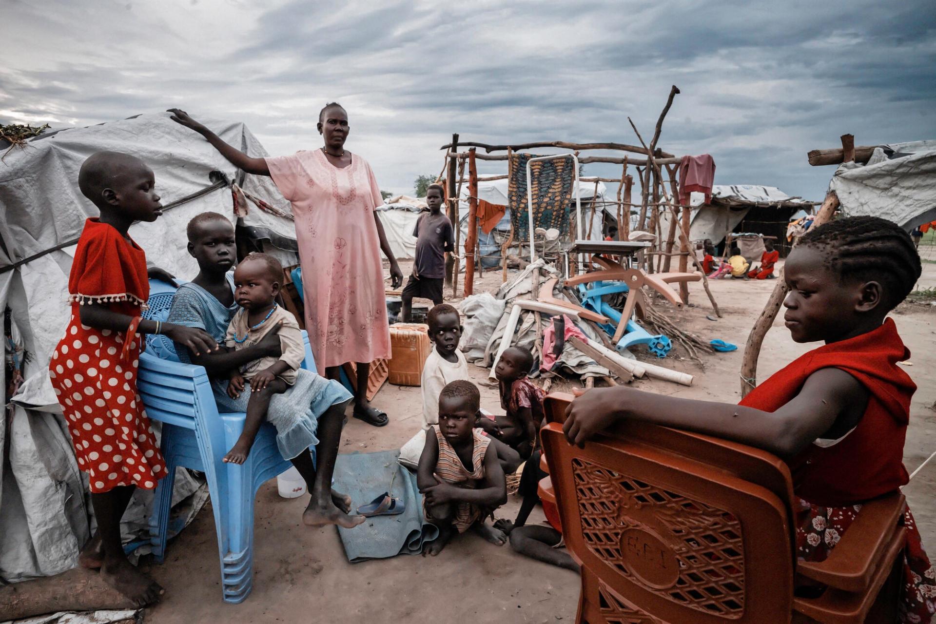 Displaced people in Abyei, South Sudan