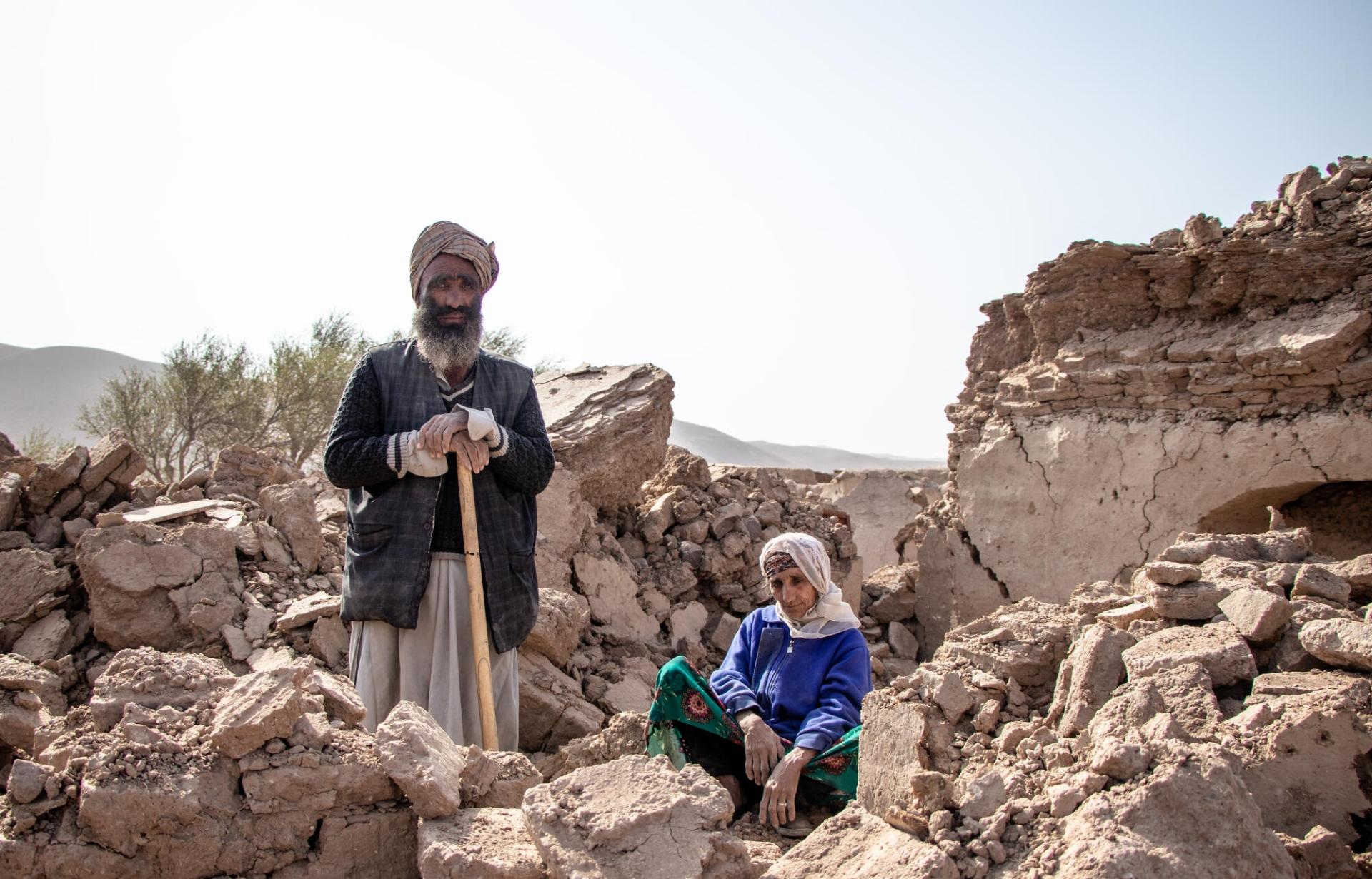 Abdul Salaam and his mother