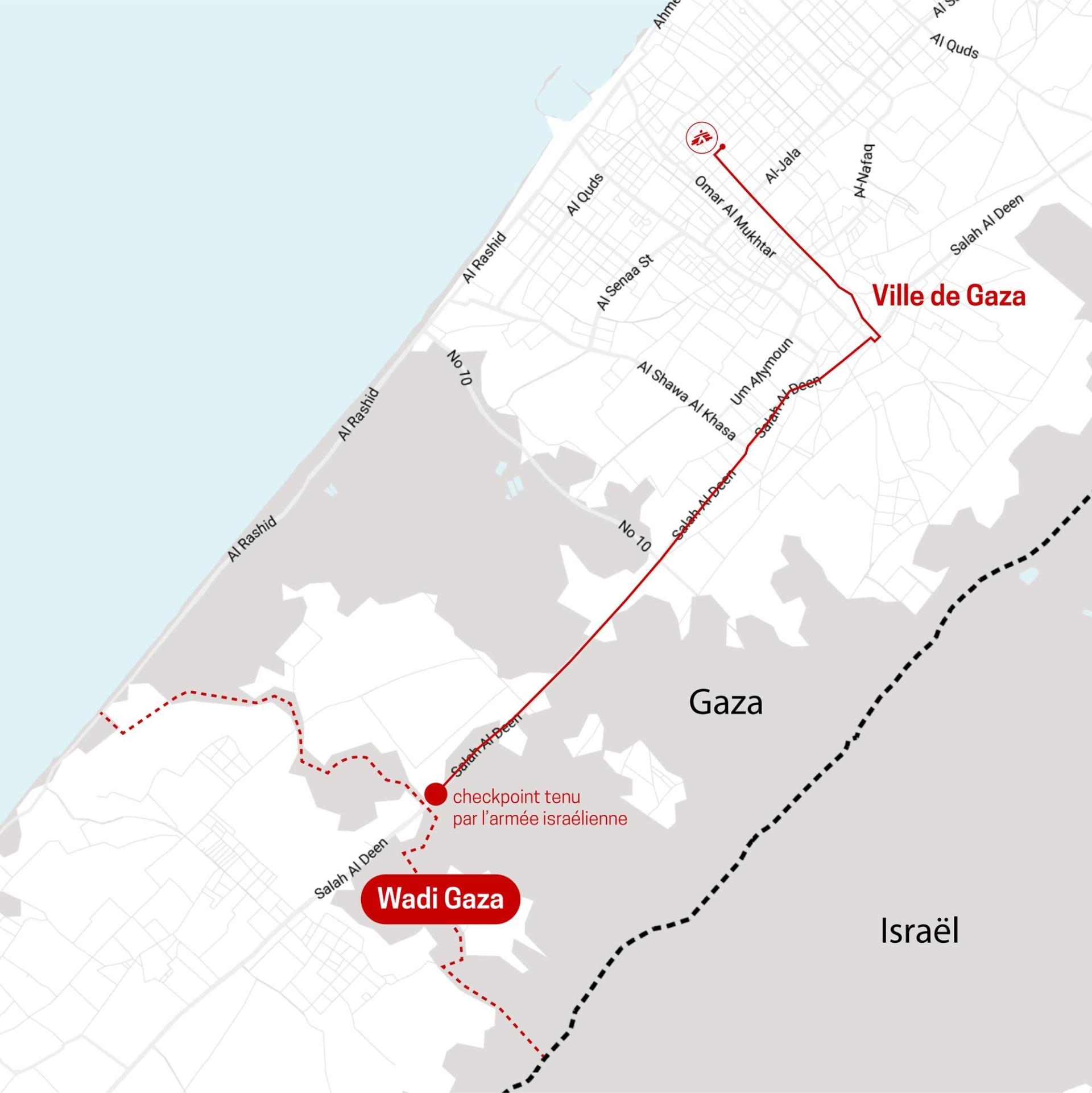 MSF convoy attacked in Gaza (MAP2 FR)