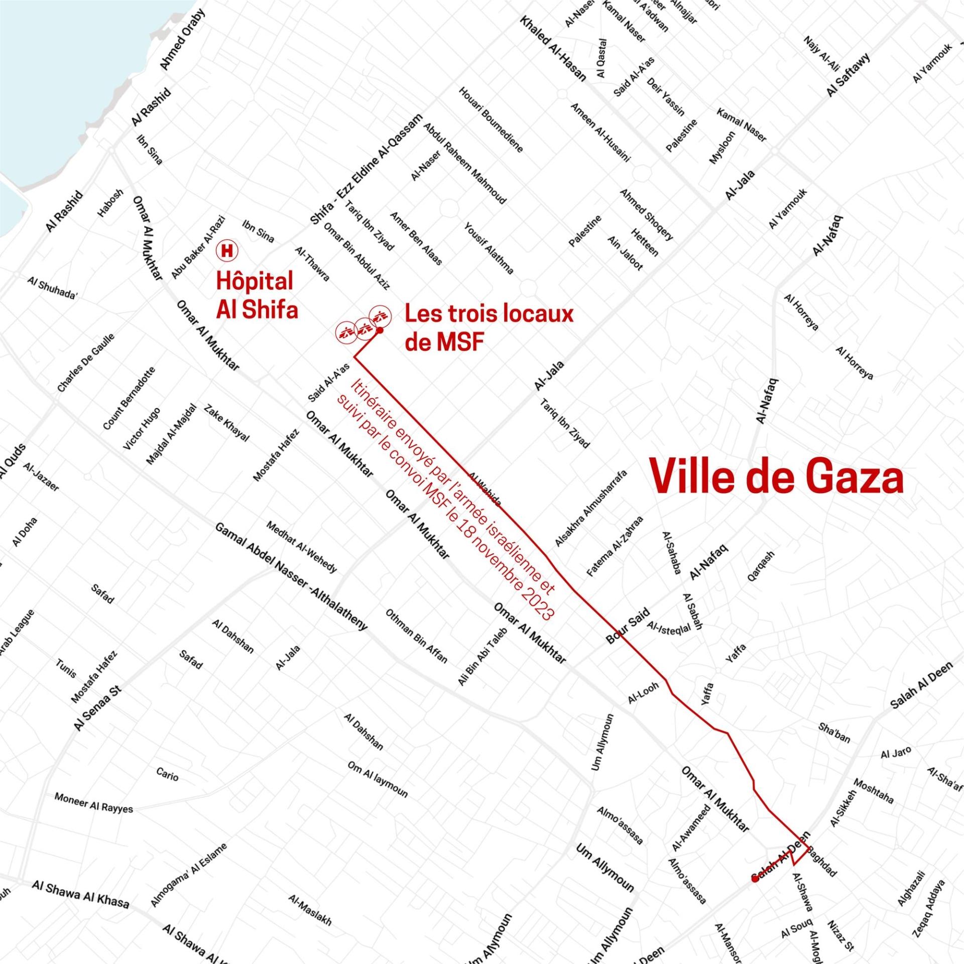 Convoi MSF attaqué à Gaza