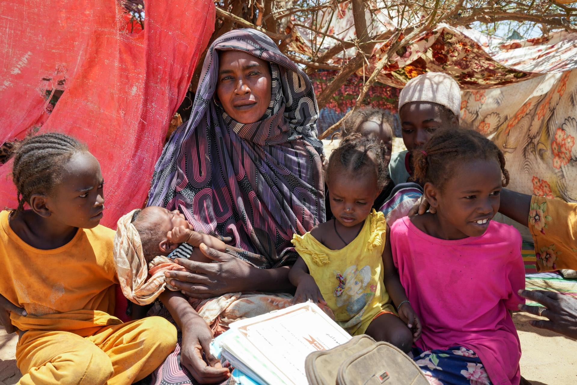 "Safe from bombs, but struggling to survive"