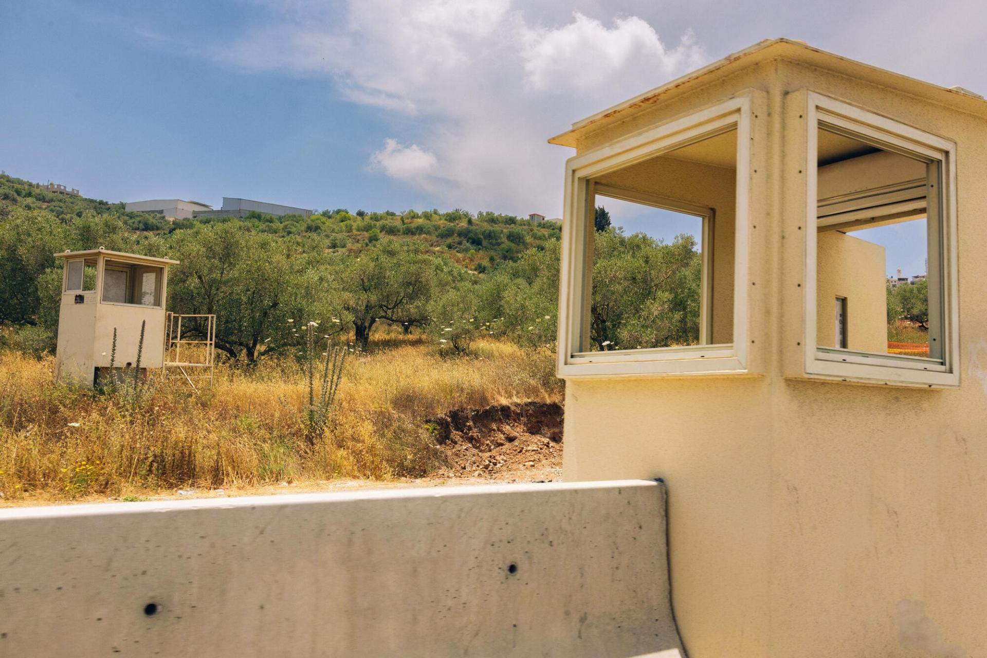 Un poste de contrôle israélien dans le village de Sarra, près de la ville de Naplouse.