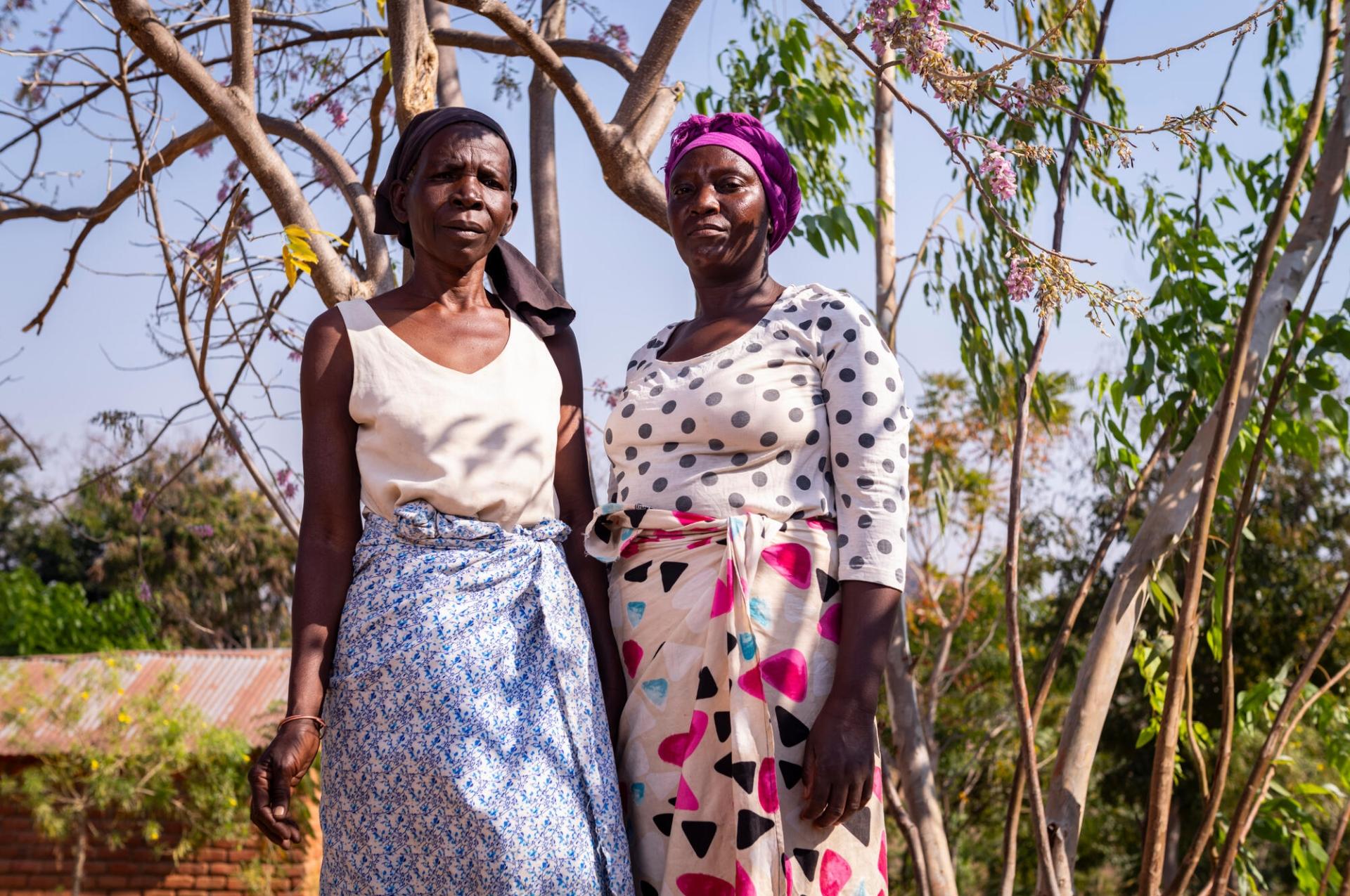 Une patiente atteinte d'un cancer et sa fille au Malawi