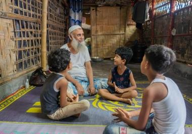 Mohamed Hussein a fui le Myanmar en 2017, il vit désormais à Cox's Bazar