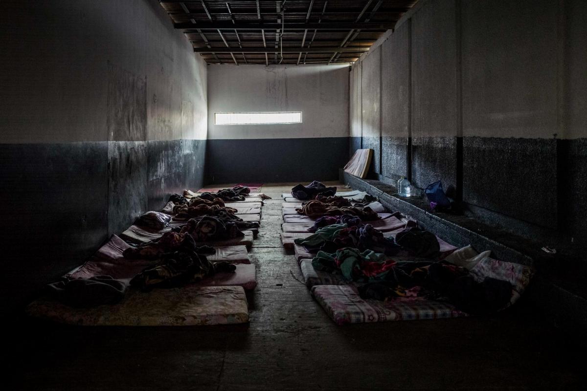 Les détenus suspectés d'avoir le VIH, la tuberculose ou tout autres maladies infectieuses sont tenus à l'écart dans une cellule séparée.
 © Guillaume Binet /Myop