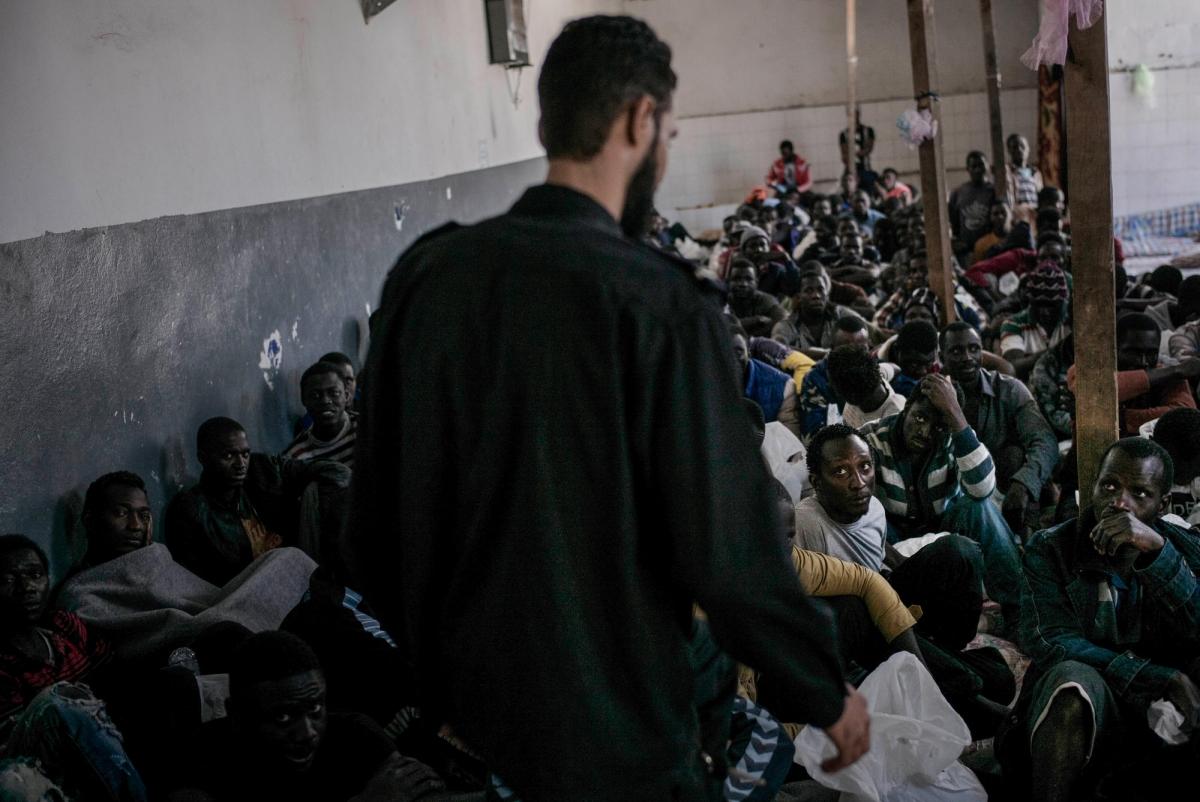 A l'intérieur du centre de détention d'Abu Salim.
 © Guillaume Binet/Myop