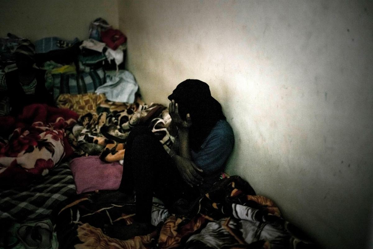 Une femme détenue dans le centre de&nbsp;Sorman.
 © Guillaume Binet/Myop