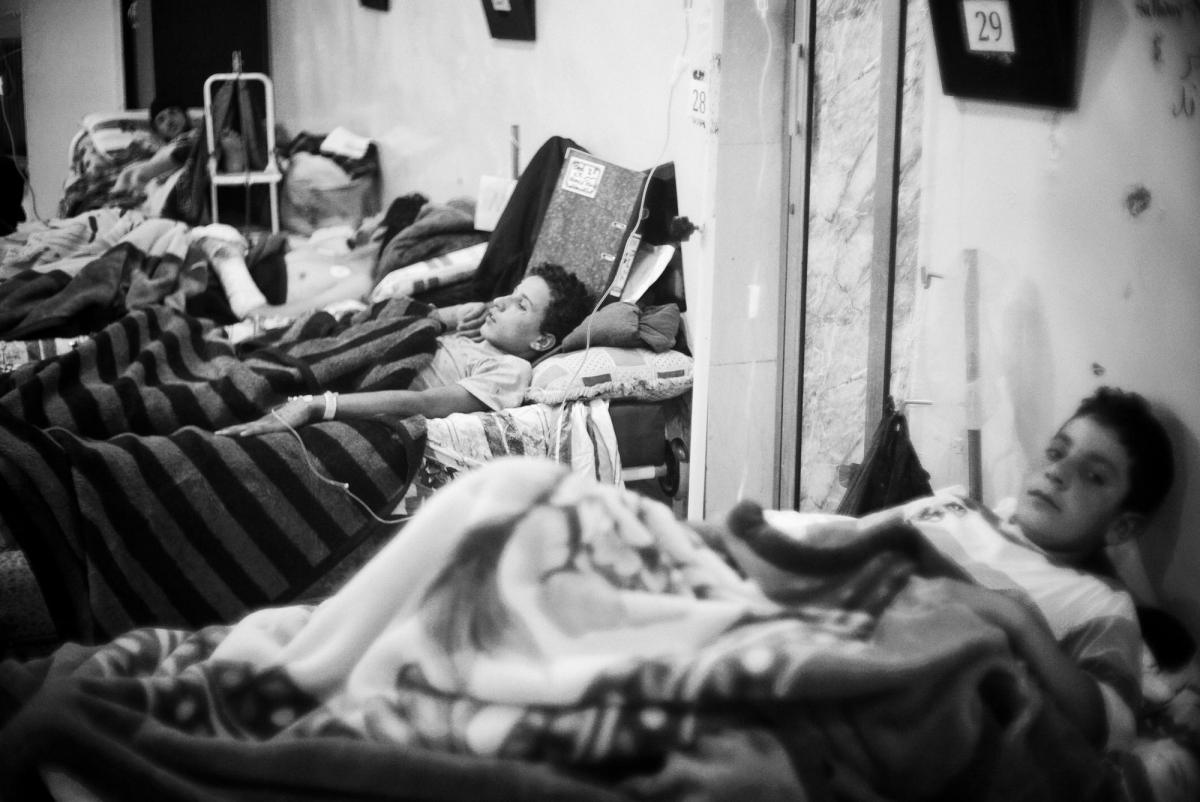 Unité d’hospitalisation de l’hôpital de Tal-Abyad.
 © Eddy Van Wessel