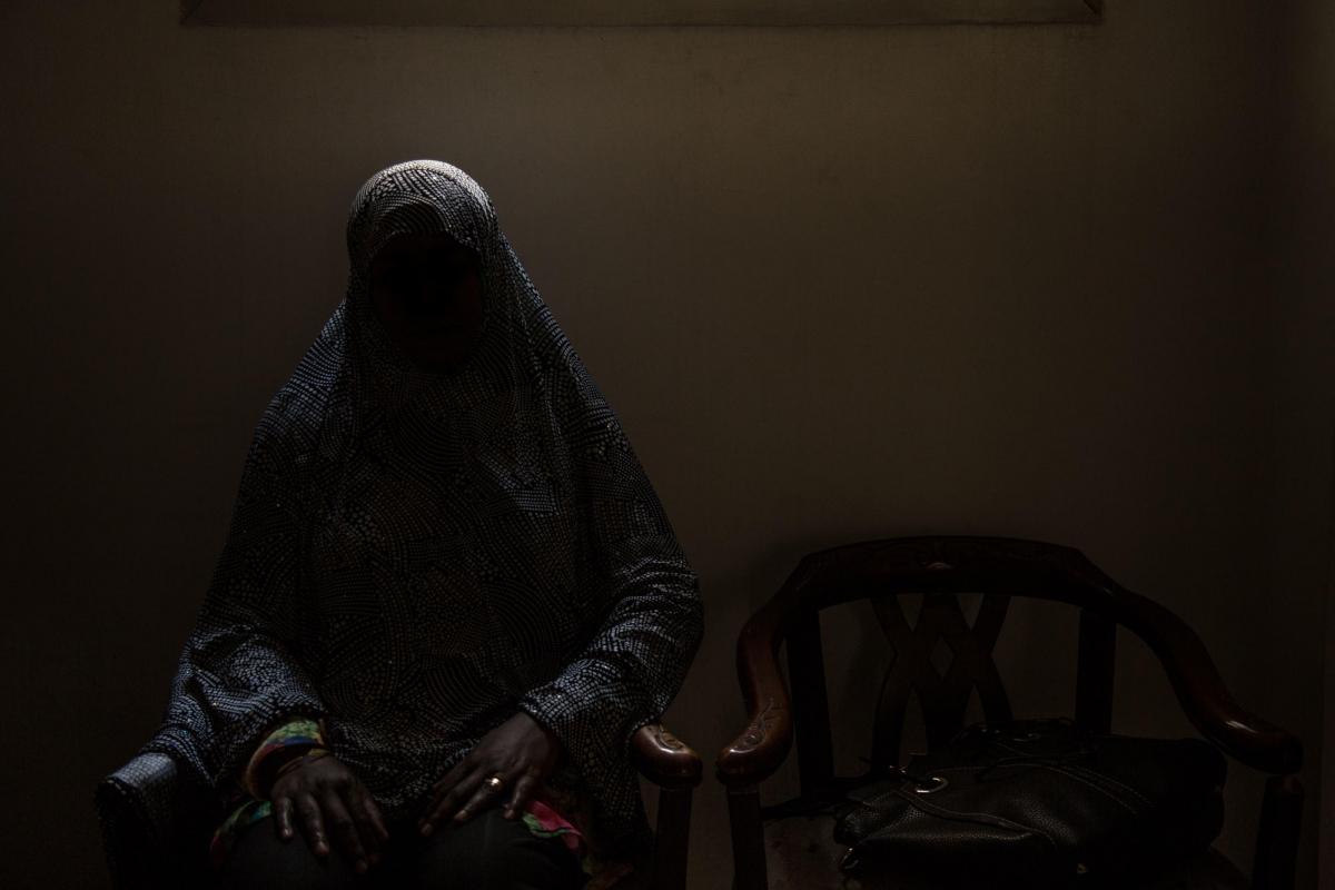 Une patiente de la clinique de Maadi.&nbsp;Égypte. 2018.
 © Sima Diab