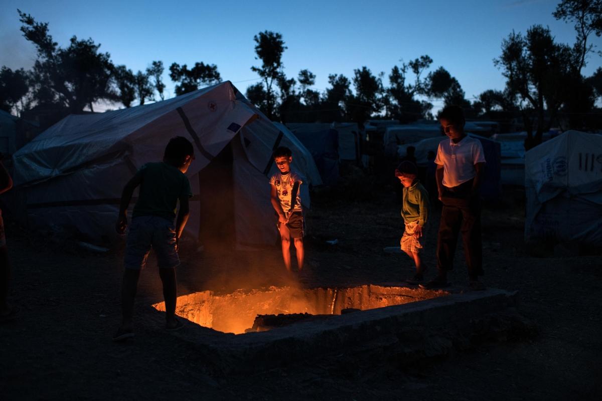 Camp de Moria sur l'île de Lesbos. Grèce. 2018
© Robin Hammond/Witness Change