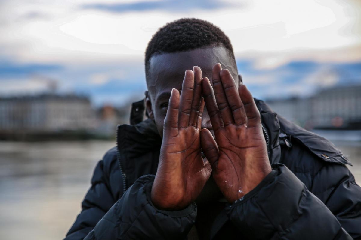 Nana, Guinéen de&nbsp;16 ans vient juste d'arriver en France.&nbsp;&nbsp;
 © Mohammad Ghannam/MSF