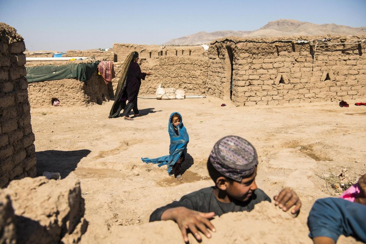 Camp de déplacés de Shahrak-é-Sabz, en périphérie de la ville d'Hérat, Afghanistan, août 2019.
© Andrew Quilty