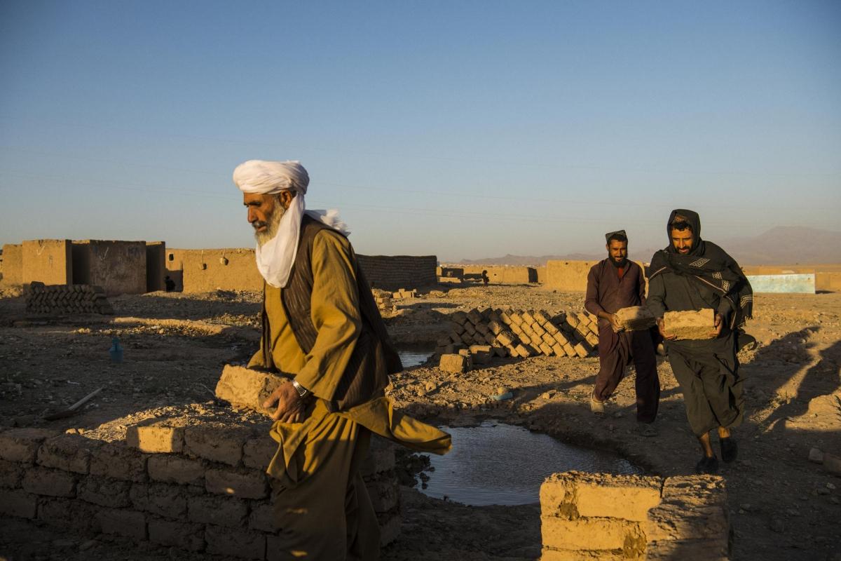 Camp de déplacés de Shahrak-é-Sabz, en périphérie de la ville d'Hérat, Afghanistan, août 2019.
 © Andrew Quilty