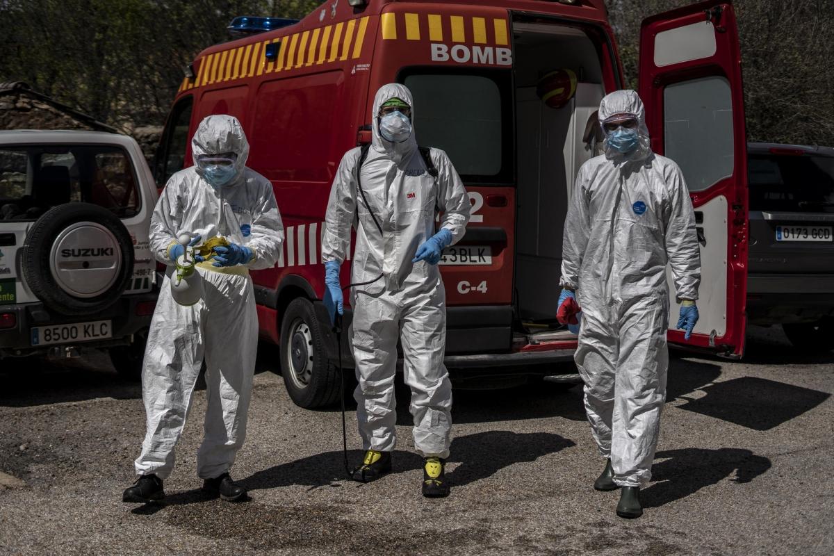 Maison de retraite «&nbsp;Nuestra Señora de las Mercedes&nbsp;», située à El Royo, province de Soria, Castille-et-Léon, Espagne, le 14 avril 2020.&nbsp;
 © Olmo Calvo/MSF